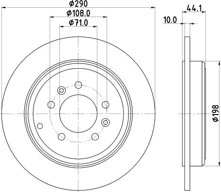 Pagid 52508 - Спирачен диск vvparts.bg