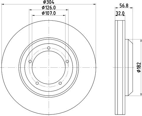 Pagid 52607 - Спирачен диск vvparts.bg