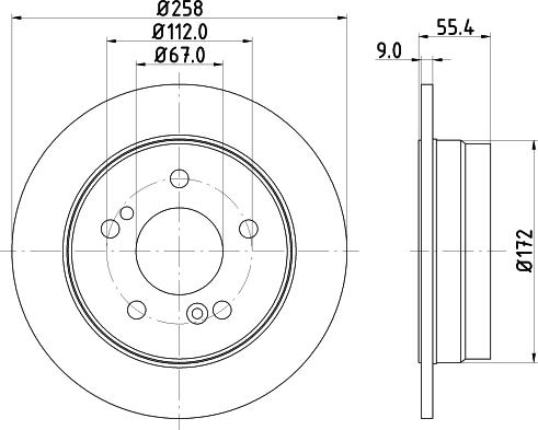 Pagid 52106 - Спирачен диск vvparts.bg