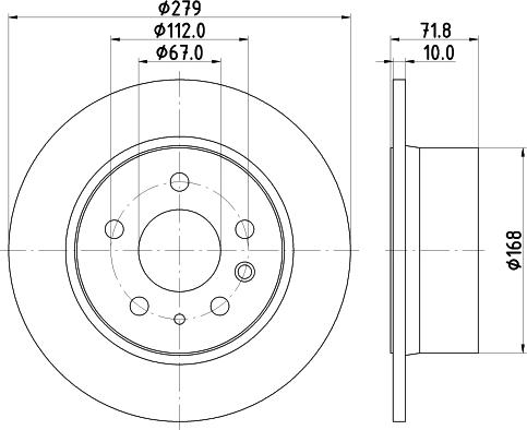 Pagid 52101 - Спирачен диск vvparts.bg