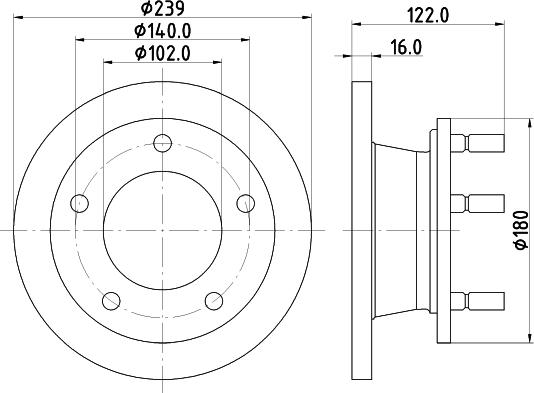 Pagid 52110 - Спирачен диск vvparts.bg