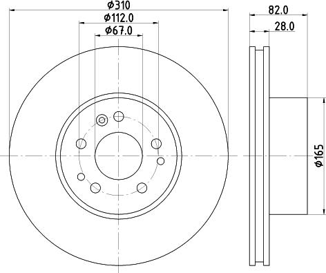 Pagid 52126 - Спирачен диск vvparts.bg