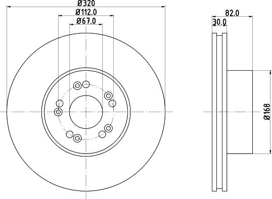 Pagid 52123 - Спирачен диск vvparts.bg