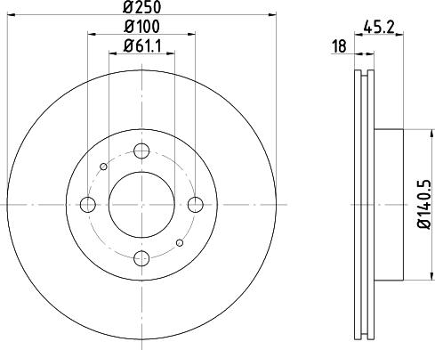 Pagid 52342 - Спирачен диск vvparts.bg