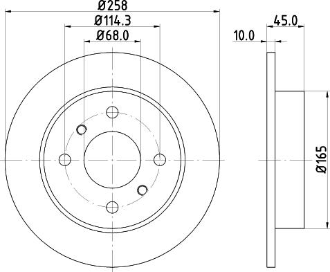 Pagid 52311 - Спирачен диск vvparts.bg