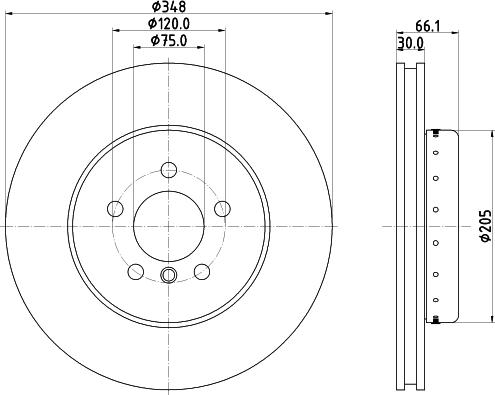 Pagid 65128 - Спирачен диск vvparts.bg