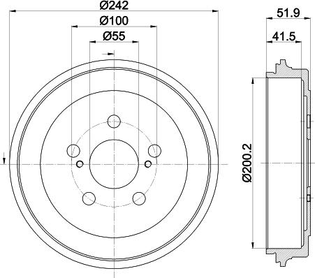 Pagid 61496 - Спирачен барабан vvparts.bg