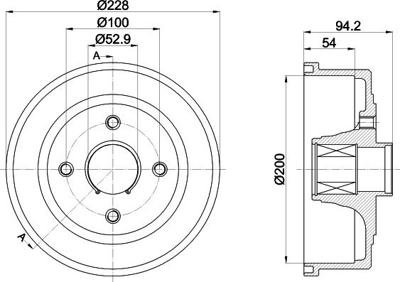 Pagid 61414 - Спирачен барабан vvparts.bg