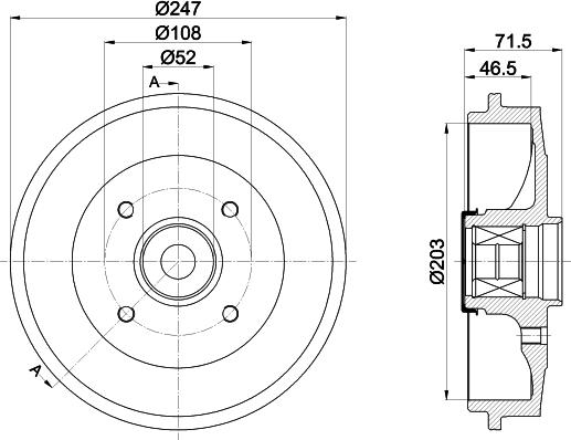 Pagid 61418 - Спирачен барабан vvparts.bg