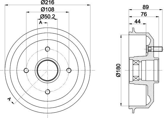 Pagid 61430 - Спирачен барабан vvparts.bg