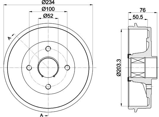 Pagid 61427 - Спирачен барабан vvparts.bg