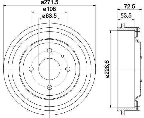 Pagid 61005 - Спирачен барабан vvparts.bg