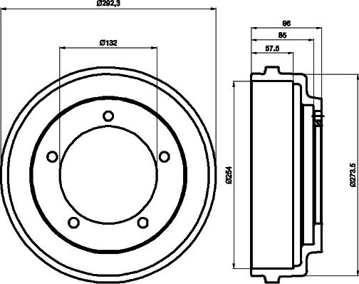 Pagid 61011 - Спирачен барабан vvparts.bg