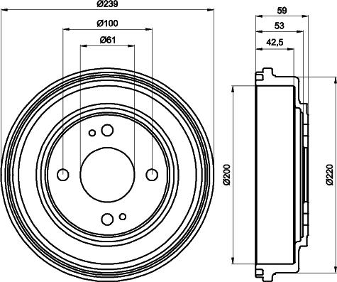 Pagid 61153 - Спирачен барабан vvparts.bg