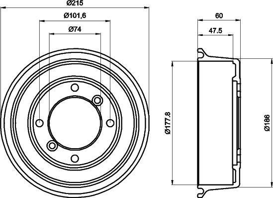 Pagid 61171 - Спирачен барабан vvparts.bg