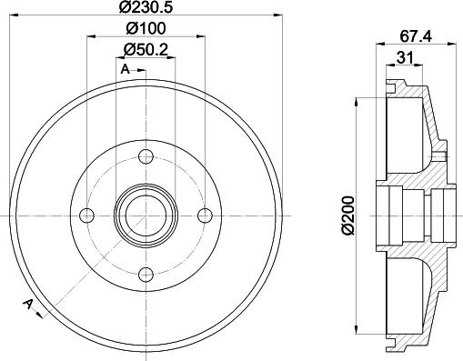 Pagid 61337 - Спирачен барабан vvparts.bg