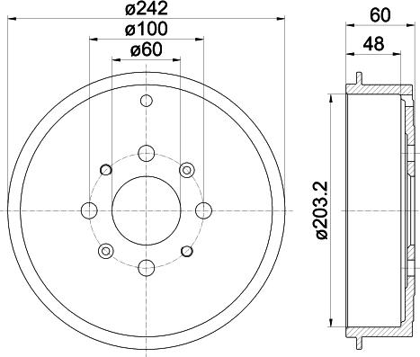 Pagid 61276 - Спирачен барабан vvparts.bg