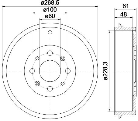 Pagid 61272 - Спирачен барабан vvparts.bg