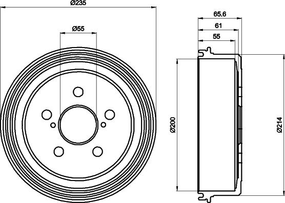 Pagid 62907 - Спирачен барабан vvparts.bg