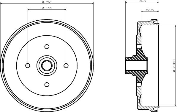 Pagid 62601 - Спирачен барабан vvparts.bg