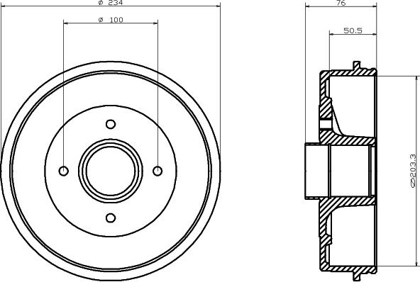 Pagid 62811 - Спирачен барабан vvparts.bg