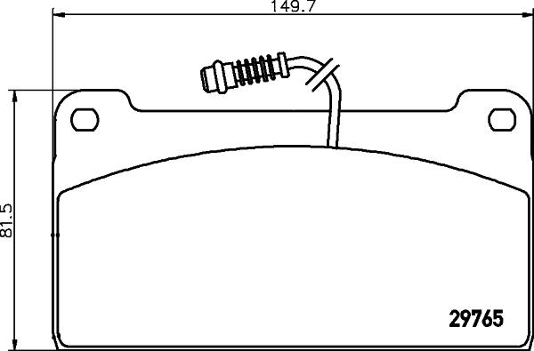 Pagid C5002 - Комплект спирачно феродо, дискови спирачки vvparts.bg