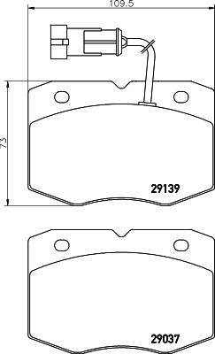 Pagid C6018 - Комплект спирачно феродо, дискови спирачки vvparts.bg