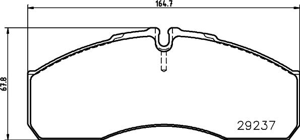 Pagid C6030 - Комплект спирачно феродо, дискови спирачки vvparts.bg