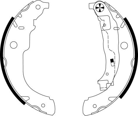 Pagid H9950 - Комплект спирачна челюст vvparts.bg