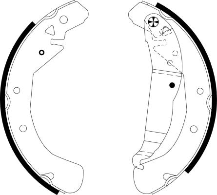 Pagid H9595 - Комплект спирачна челюст vvparts.bg