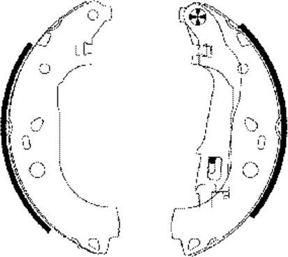 Pagid H9690 - Комплект спирачна челюст vvparts.bg