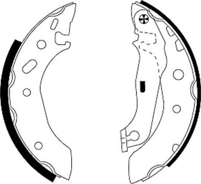 Pagid H9005 - Комплект спирачна челюст vvparts.bg