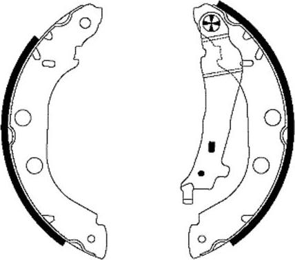 Pagid H9025 - Комплект спирачна челюст vvparts.bg