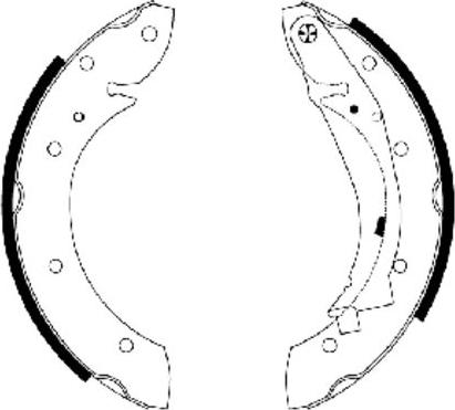 Pagid H9075 - Комплект спирачна челюст vvparts.bg