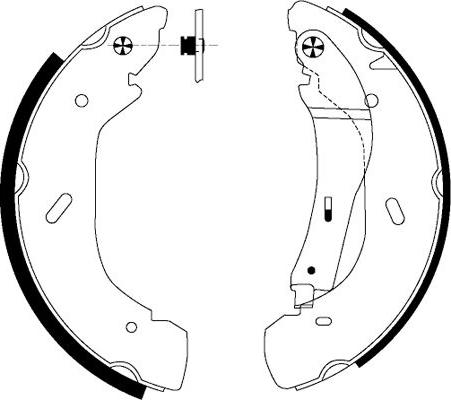 Pagid H9170 - Комплект спирачна челюст vvparts.bg