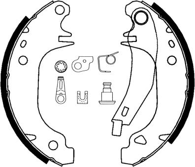 Pagid H1001 - Комплект спирачна челюст vvparts.bg