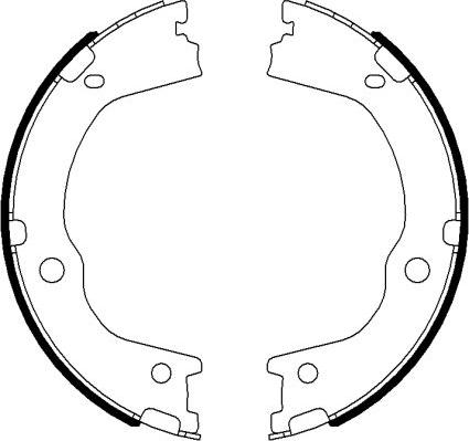 Pagid H1767 - Комплект спирачна челюст, ръчна спирачка vvparts.bg