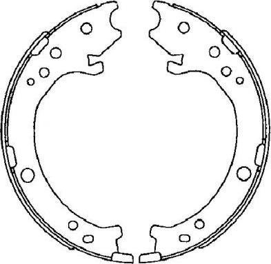 Pagid H1726 - Комплект спирачна челюст, ръчна спирачка vvparts.bg