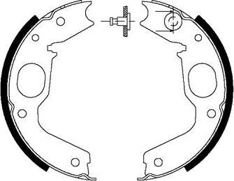 Pagid H7990 - Комплект спирачна челюст, ръчна спирачка vvparts.bg