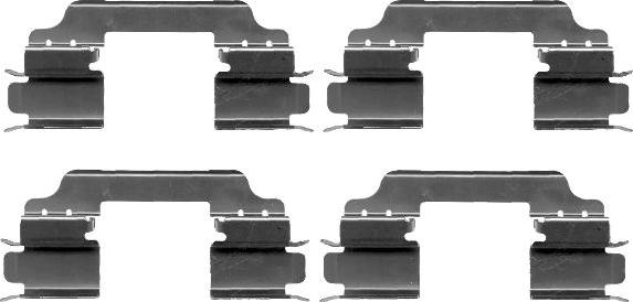 Pagid K0162 - Комплект принадлежности, дискови накладки vvparts.bg