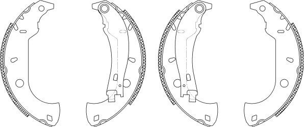 Pagid Q0985 - Комплект спирачна челюст vvparts.bg