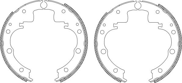 Pagid Q0115 - Комплект спирачна челюст vvparts.bg