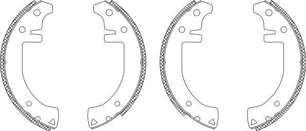Pagid Q0185 - Комплект спирачна челюст vvparts.bg