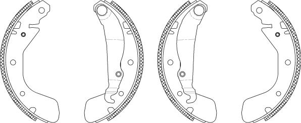 Pagid Q0860 - Комплект спирачна челюст vvparts.bg