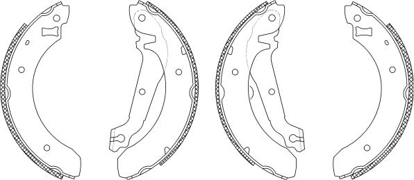 Pagid Q0285 - Комплект спирачна челюст vvparts.bg