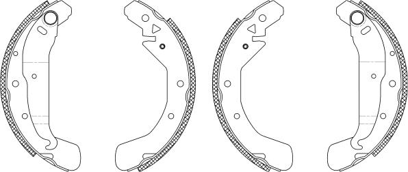 Pagid Q1160 - Комплект спирачна челюст vvparts.bg