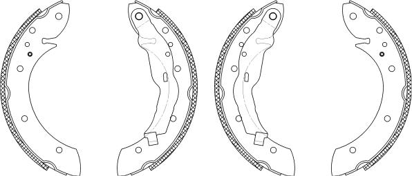 Pagid Q1204 - Комплект спирачна челюст vvparts.bg