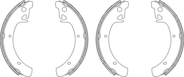 Pagid Q1203 - Комплект спирачна челюст vvparts.bg