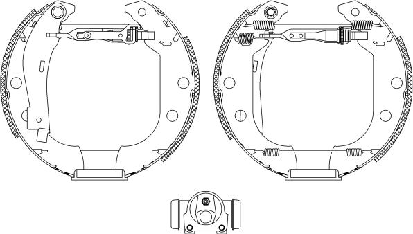 Pagid R0970 - Комплект спирачна челюст vvparts.bg