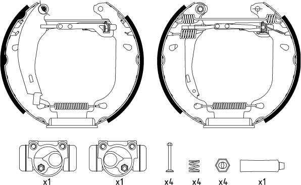 Pagid R0435 - Комплект спирачна челюст vvparts.bg